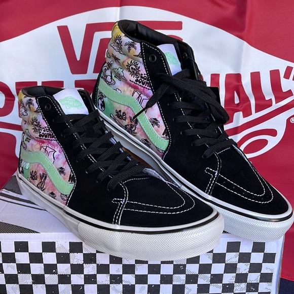 Vans Skate Sk8-Hi Show Room Shroom Doom Black/Green Men’s sneakers - Picture 6 of 16